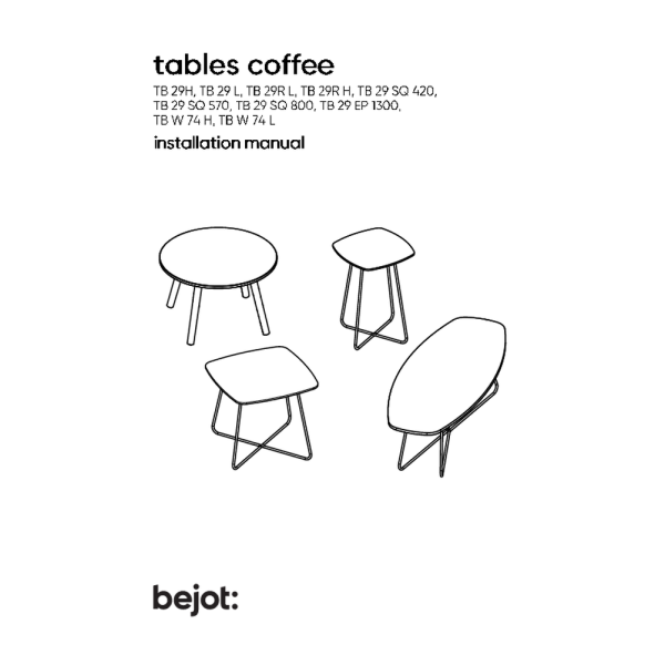 tables coffee - instrukcja montażu PL EN